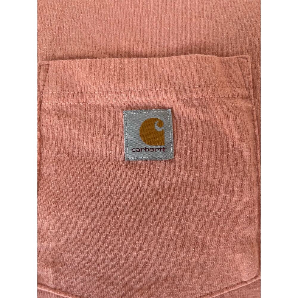 Carhartt Women’s Loose Fit T-Shirt S  Coral Pink Short Sleeve Workwear Casual - Picture 5 of 5